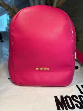 Love Moschino Faux Leather Backpack NWT FLAWED
